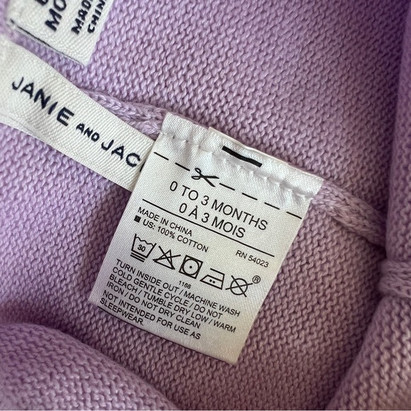 Janie and Jack Lavender Knit Bloomer Set - Picture 5 of 5